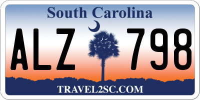 SC license plate ALZ798