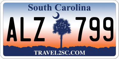 SC license plate ALZ799