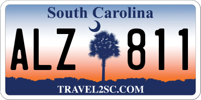 SC license plate ALZ811