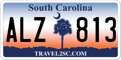 SC license plate ALZ813
