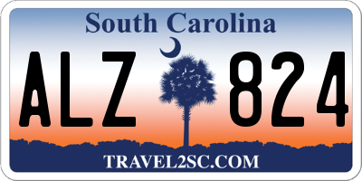 SC license plate ALZ824