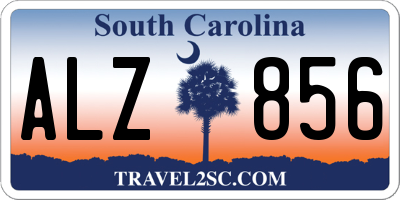 SC license plate ALZ856
