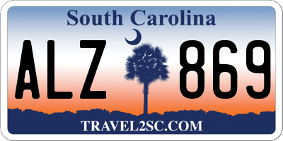 SC license plate ALZ869
