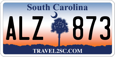 SC license plate ALZ873