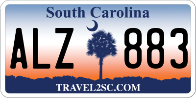 SC license plate ALZ883