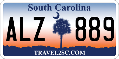 SC license plate ALZ889