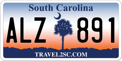 SC license plate ALZ891