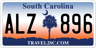 SC license plate ALZ896