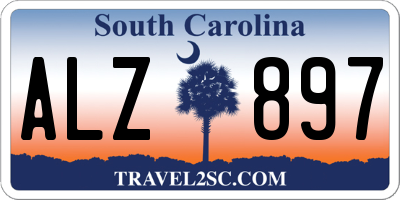 SC license plate ALZ897