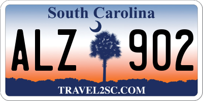 SC license plate ALZ902