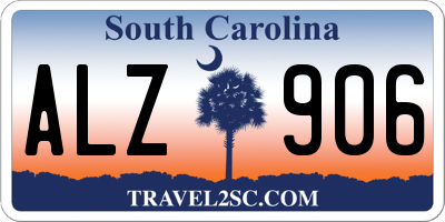 SC license plate ALZ906