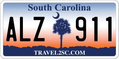 SC license plate ALZ911