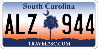 SC license plate ALZ944