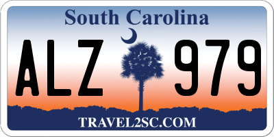 SC license plate ALZ979