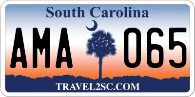 SC license plate AMA065