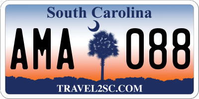 SC license plate AMA088