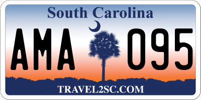 SC license plate AMA095