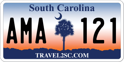 SC license plate AMA121