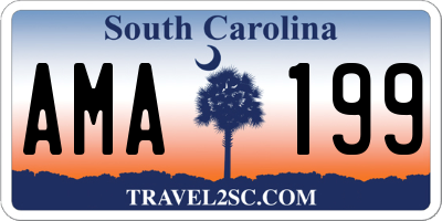 SC license plate AMA199