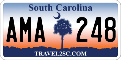 SC license plate AMA248