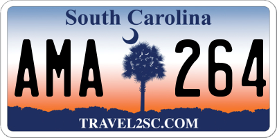 SC license plate AMA264