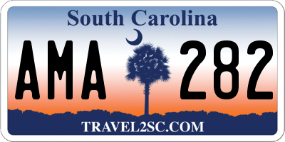 SC license plate AMA282