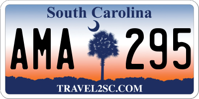 SC license plate AMA295
