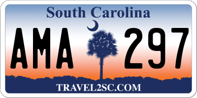 SC license plate AMA297