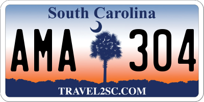 SC license plate AMA304