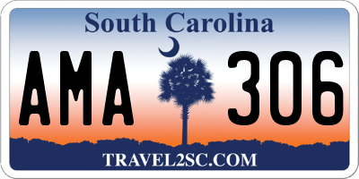 SC license plate AMA306