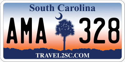 SC license plate AMA328