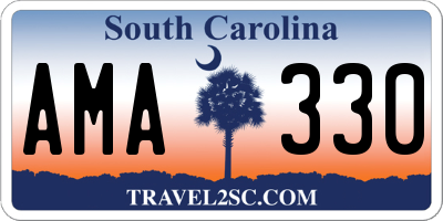 SC license plate AMA330