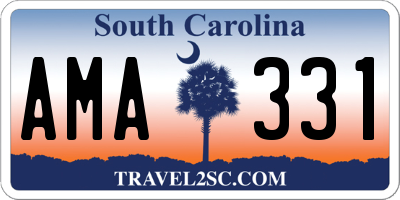 SC license plate AMA331