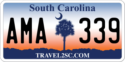 SC license plate AMA339
