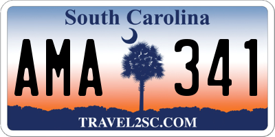 SC license plate AMA341