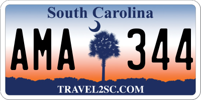 SC license plate AMA344