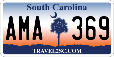 SC license plate AMA369