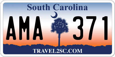 SC license plate AMA371
