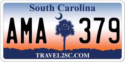 SC license plate AMA379
