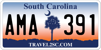SC license plate AMA391