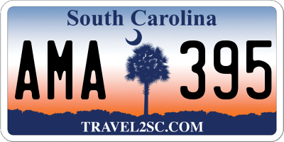 SC license plate AMA395