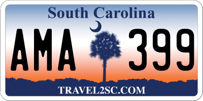 SC license plate AMA399