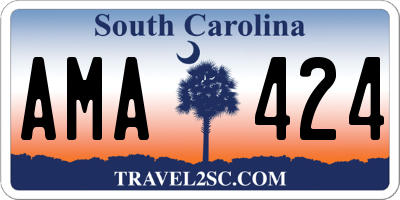 SC license plate AMA424
