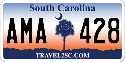 SC license plate AMA428