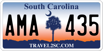 SC license plate AMA435