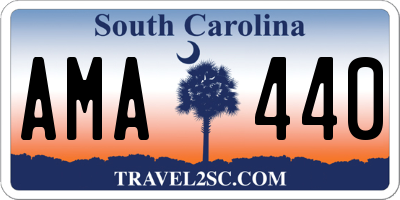 SC license plate AMA440