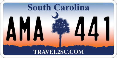 SC license plate AMA441