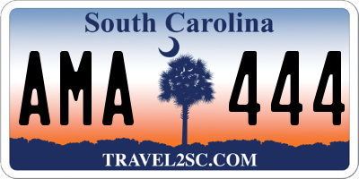 SC license plate AMA444