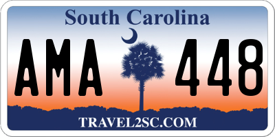 SC license plate AMA448