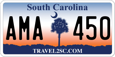 SC license plate AMA450